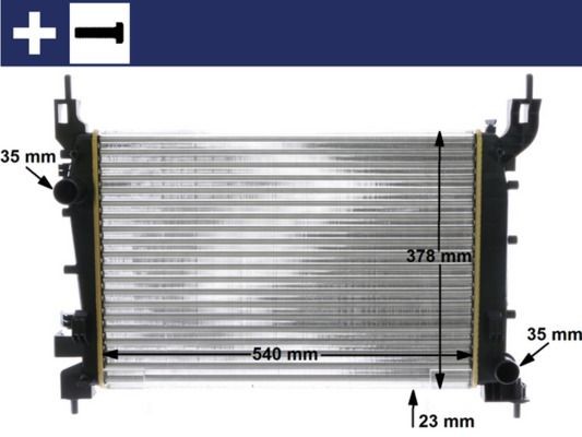 MAHLE ORIGINAL Radiaator, mootorijahutus Artikli number: CR 1193 000S soodsalt