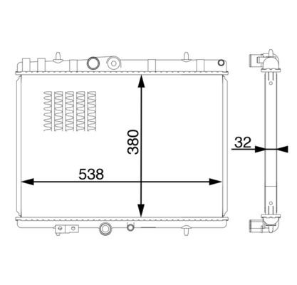 MAHLE ORIGINAL Radiaator, mootorijahutus Artikli number: CR 1599 000S soodsalt