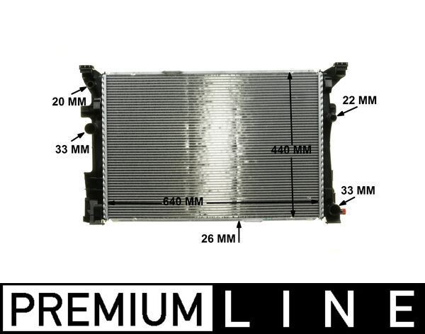 MAHLE ORIGINAL Engine radiator Article number: CR 2170 000P cheaply