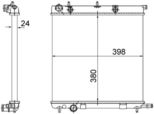 MAHLE ORIGINAL Radiaator, mootorijahutus Artikli number: CR 556 002S soodsalt