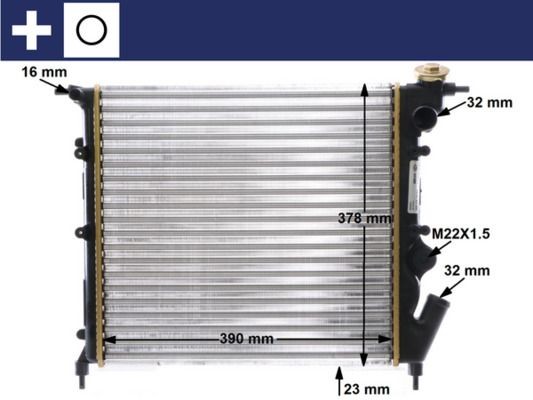 MAHLE ORIGINAL Engine radiator Article number: CR 642 000S cheaply