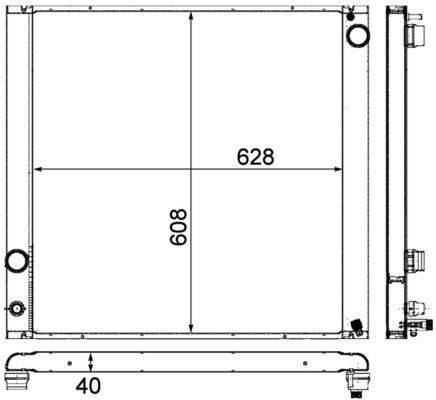 MAHLE ORIGINAL Engine radiator Article number: CR 765 000P cheaply
