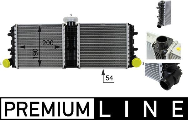 MAHLE ORIGINAL Engine radiator Article number: CR 77 000P cheaply