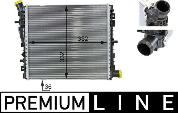 MAHLE ORIGINAL Engine radiator Article number: CR 78 000P cheaply