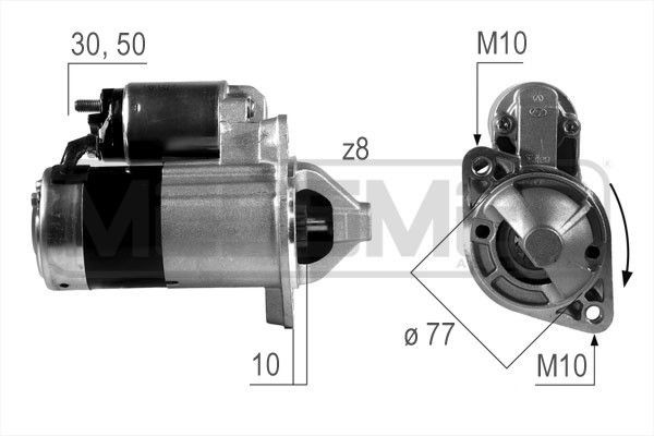 MESSMER Starter motor Article number: 220503A cheaply