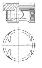 KOLBENSCHMIDT Piston Article number: 41724620 cheaply