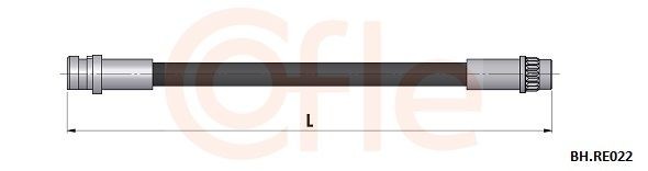 COFLE Brake hose Article number: BH.BW012 cheaply