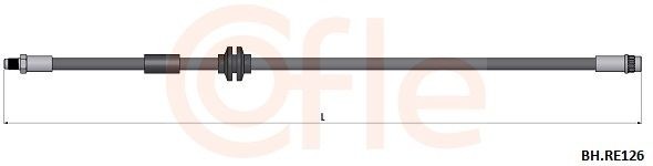 COFLE Brake hose Article number: BH.FI017 cheaply