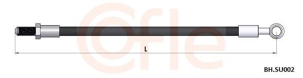 COFLE Brake hose Article number: BH.MA014 cheaply