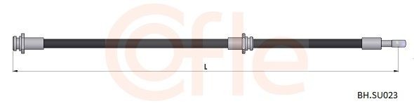 COFLE Brake hose Article number: BH.ME038 cheaply