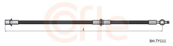 COFLE Brake hose Article number: BH.PE045 cheaply