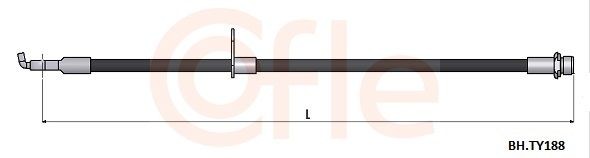 COFLE Brake hose Article number: BH.VK012 cheaply