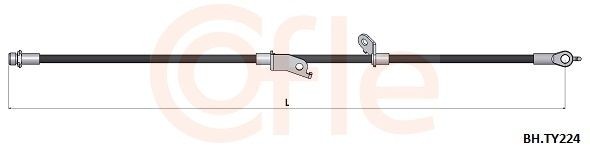 COFLE Brake hose Article number: BH.VK035 cheaply