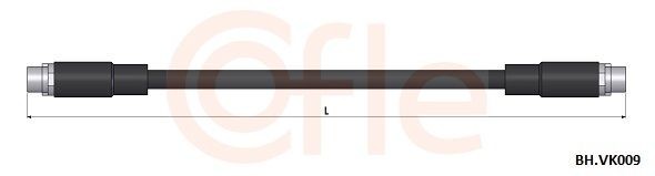 COFLE Brake hose Article number: BH.VK091 cheaply