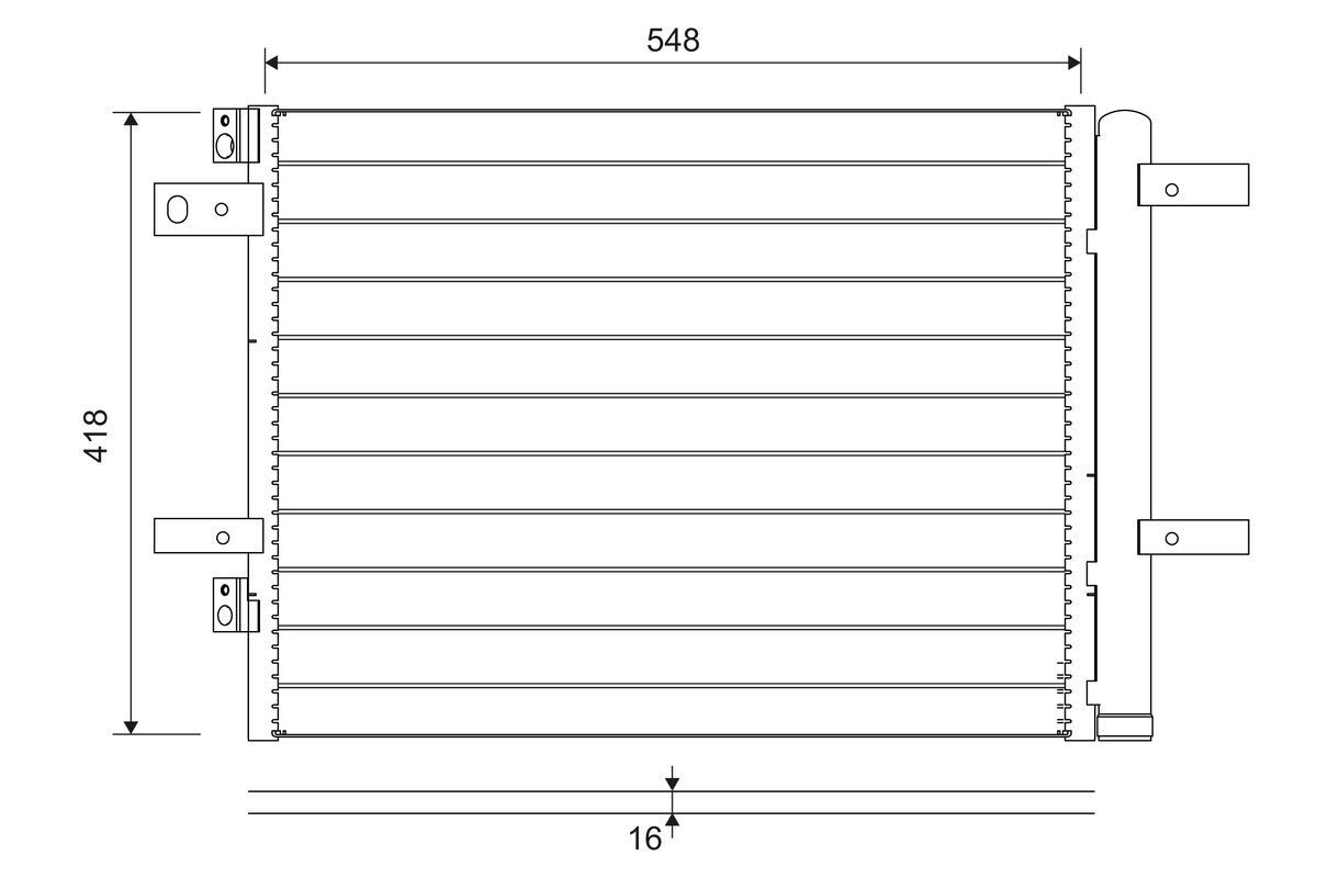 VALEO Air conditioning condenser Article number: 822564 cheaply