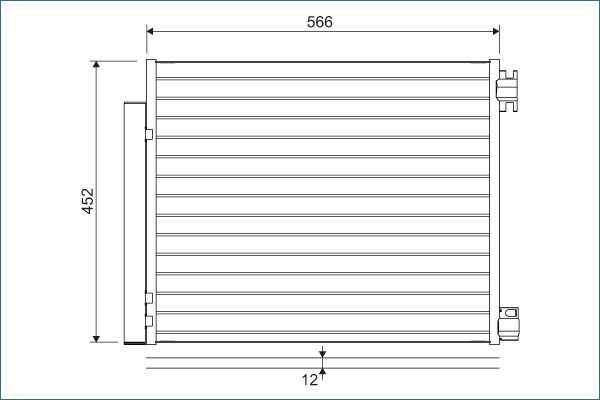 VALEO Air conditioning condenser Article number: 822569 cheaply
