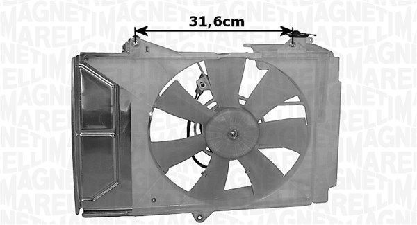 MAGNETI MARELLI Fan, radiator Article number: 069422821010 cheaply
