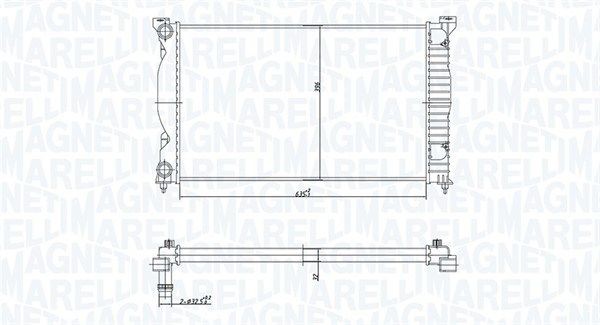 MAGNETI MARELLI Radiaator, mootorijahutus Artikli number: 350213168200 soodsalt