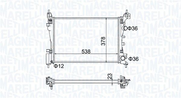 MAGNETI MARELLI Engine radiator Article number: 350213186700 cheaply