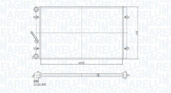 MAGNETI MARELLI Engine radiator Article number: 350213190800 cheaply