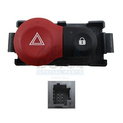 MEAT & DORIA 23647 Hazard Light Switch CLIO 1.5 dCi 103 PS Diesel 2014