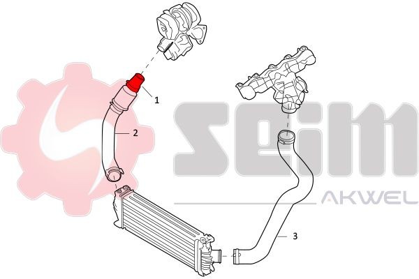 SEIM Charger intake hose Article number: 981811 cheaply