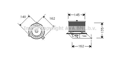 PRASCO Engine radiator Article number: AA070R004 cheaply