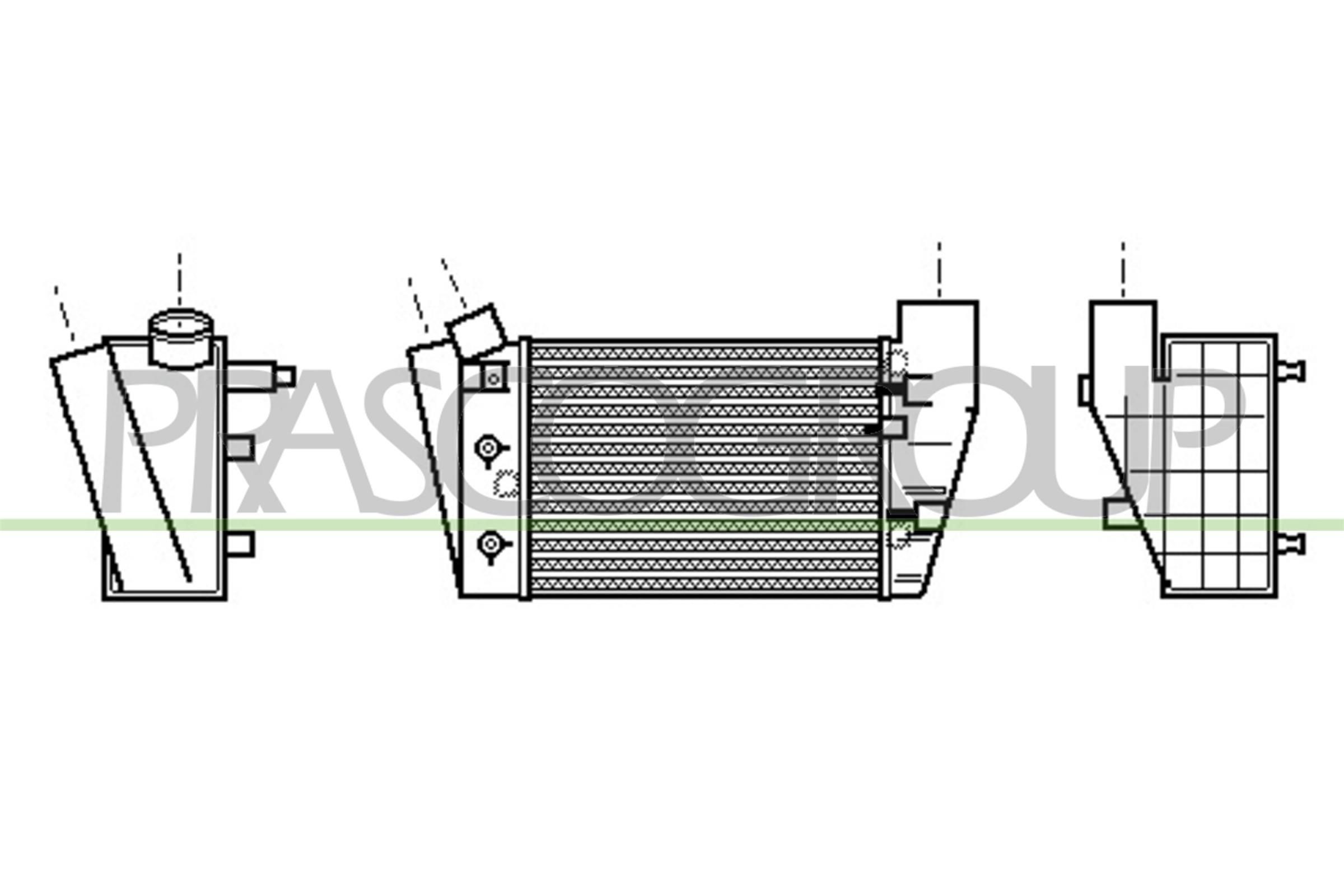 PRASCO Intercooler Varenummer: AD020N006 billige