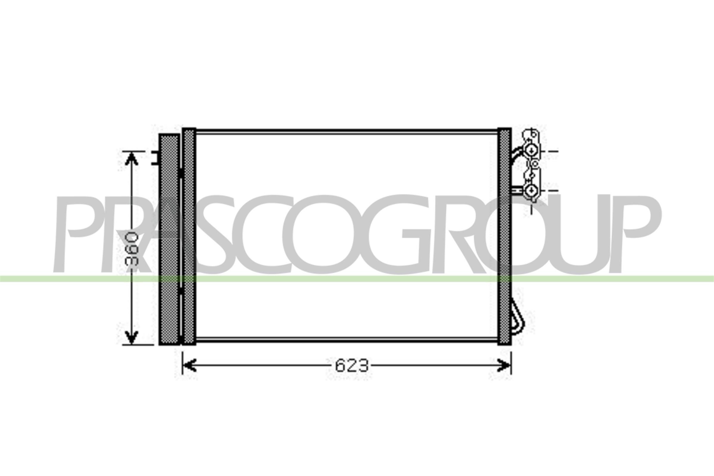 PRASCO Air conditioning condenser Article number: BM024C001 cheaply