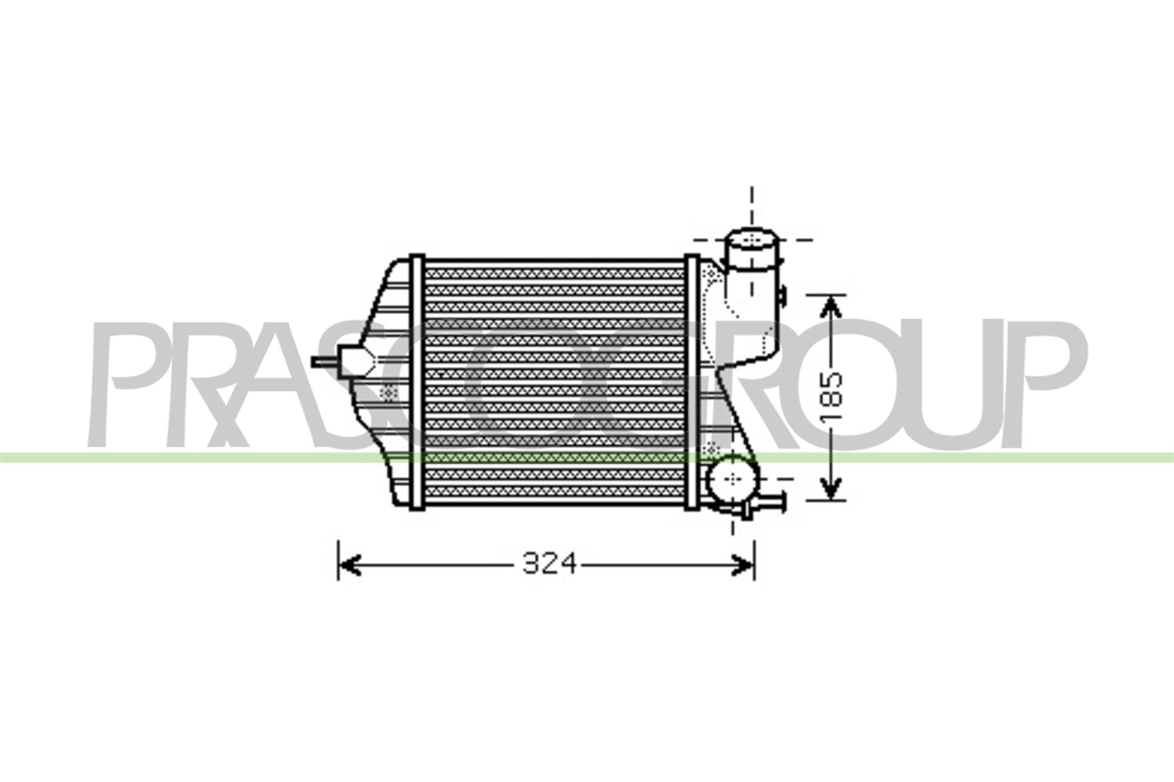 PRASCO Intercooler Article number: FT350N002 cheaply