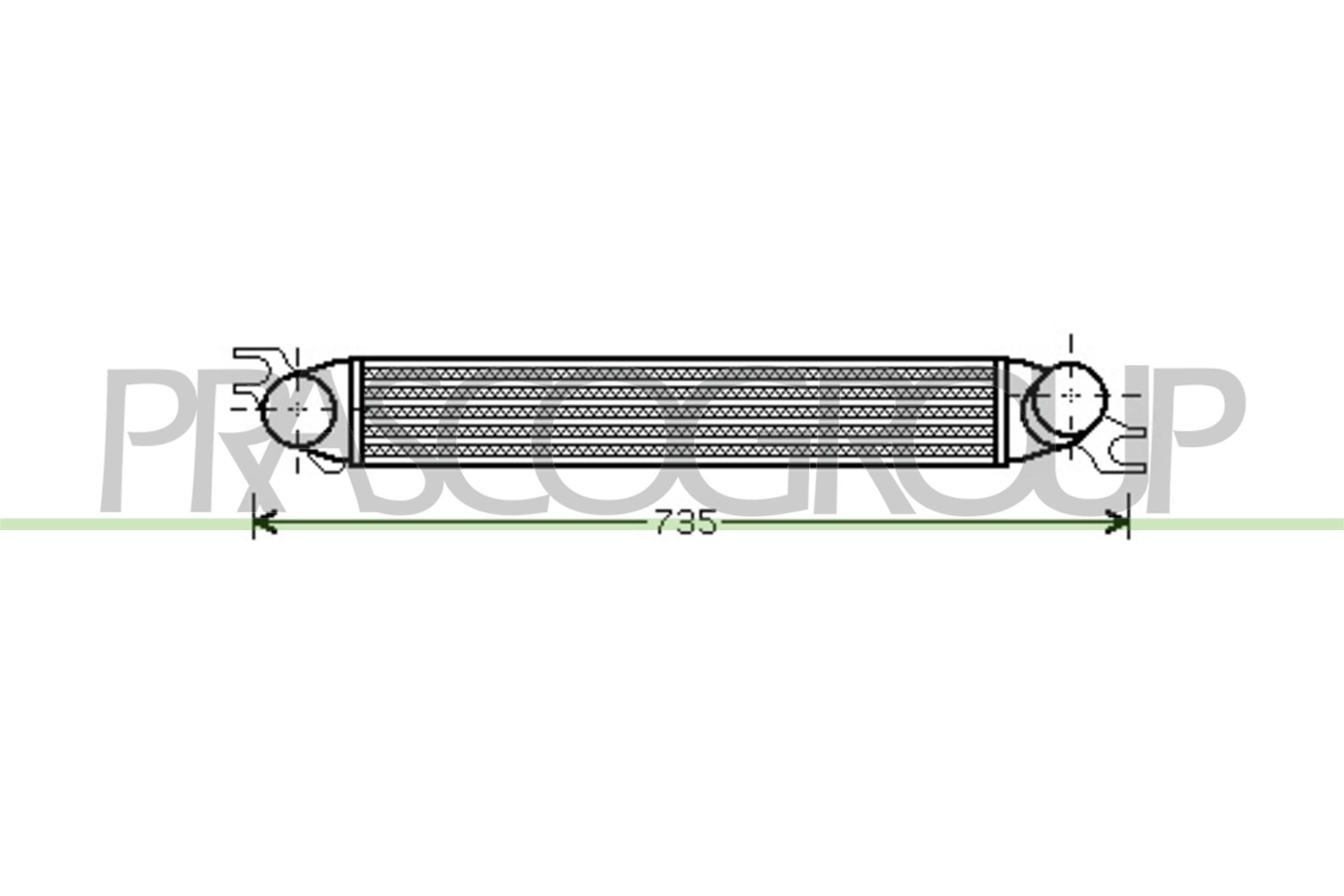 PRASCO Intercooler Article number: MN308N001 cheaply