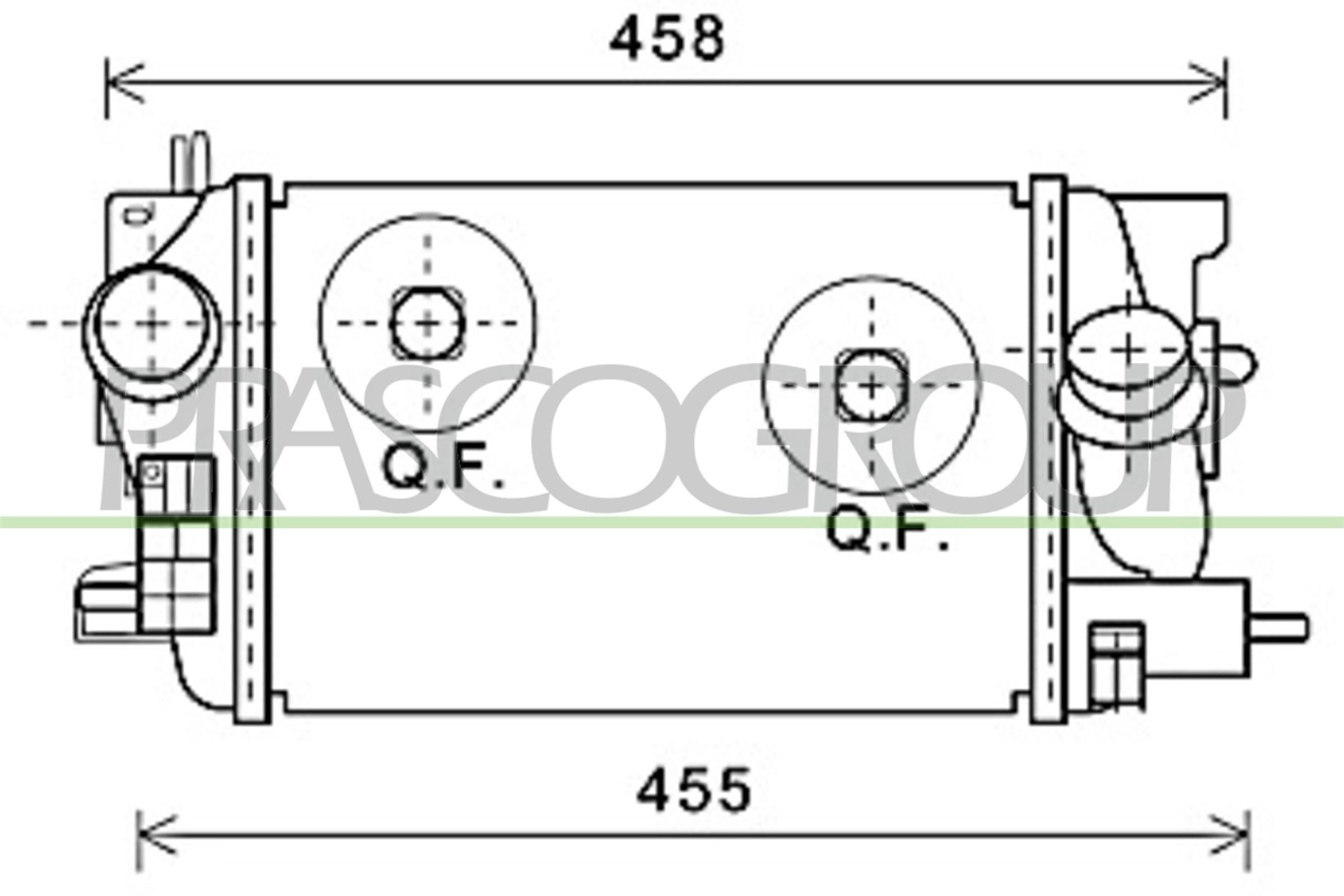 PRASCO Intercooler Article number: OP354N002 cheaply