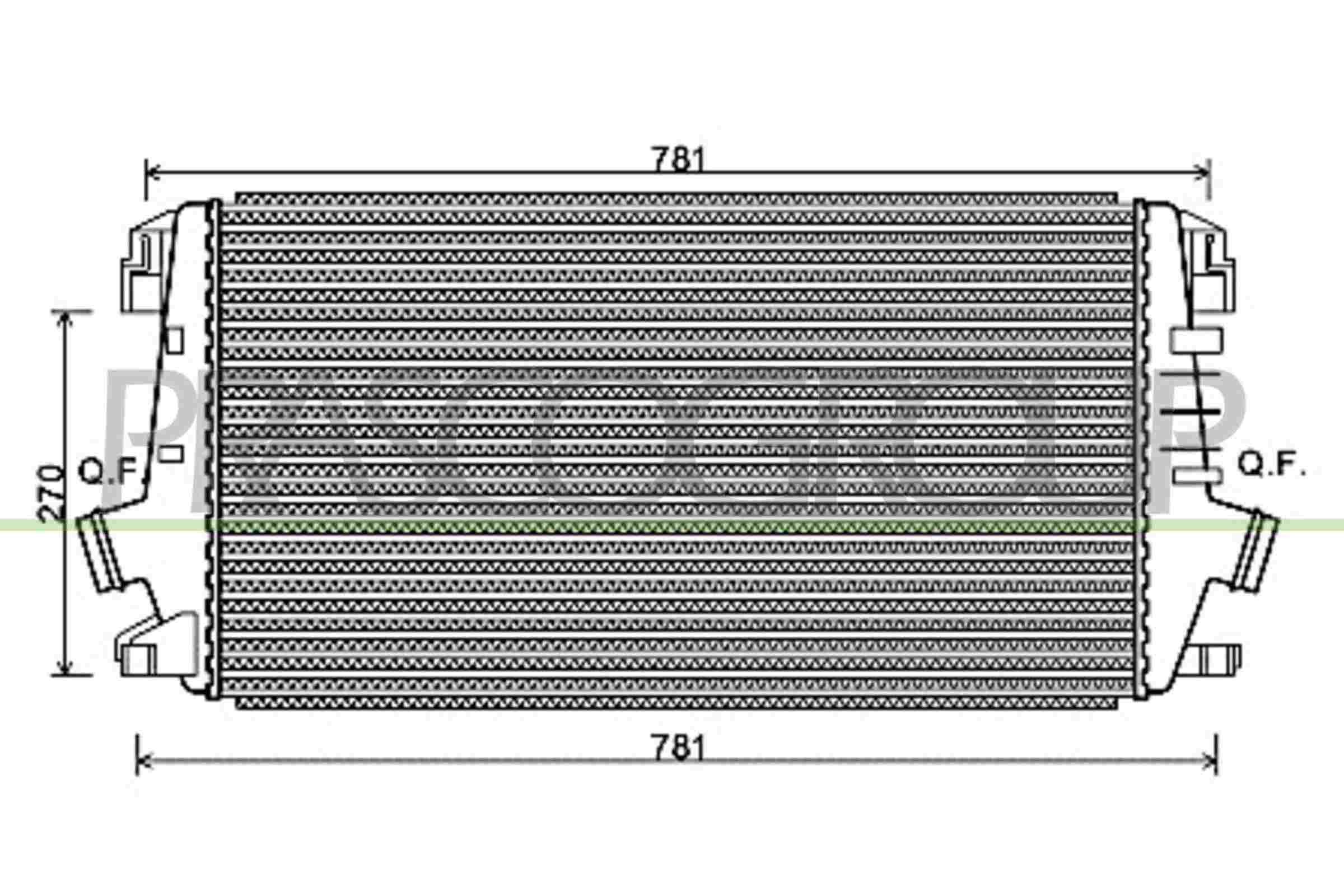 PRASCO Intercooler Article number: OP414N002 cheaply