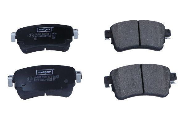 MAXGEAR Brake pad set Article number: 19-3663 cheaply