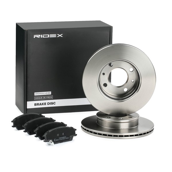 RIDEX Brake discs and pads set Article number: 3405B0391 cheaply