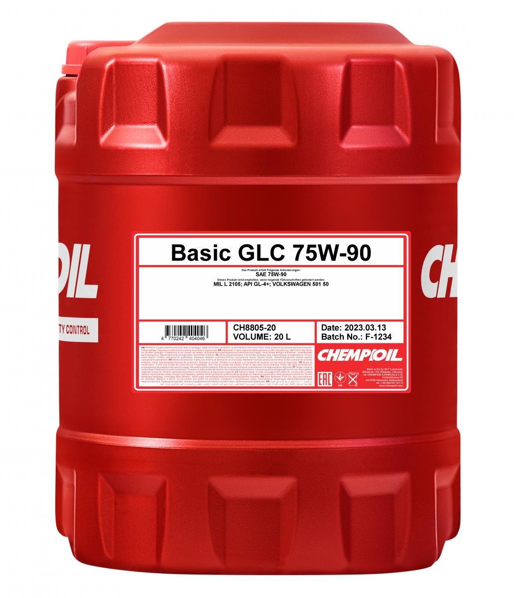 CHEMPIOIL Transmission fluid Basic, GLC Article number: CH8805-20 cheaply