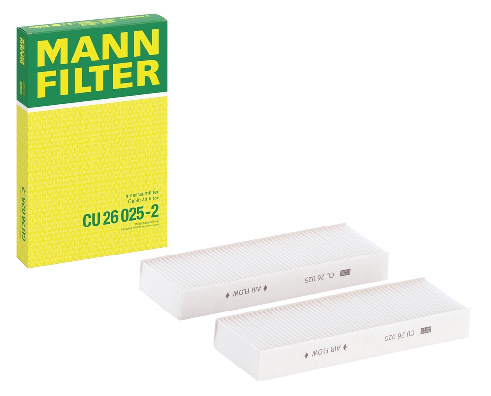 MANN-FILTER Pollen filter Article number: CU 26 025-2 cheaply