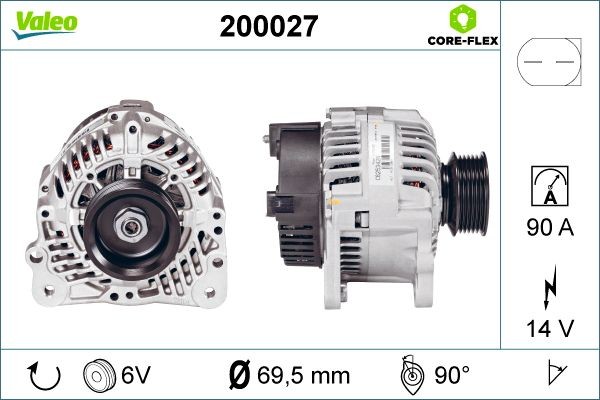 VALEO Starter solenoid Article number: 200027 cheaply