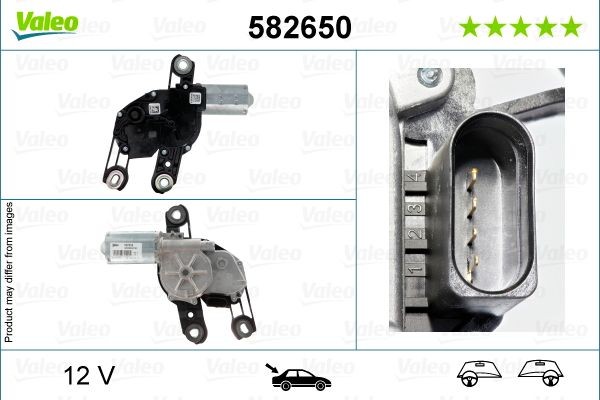 VALEO Wiper motor Article number: 582650 cheaply