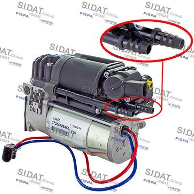 SIDAT 440004 Compressore sospensioni Serie 7 730 d 245 CV Diesel 2015