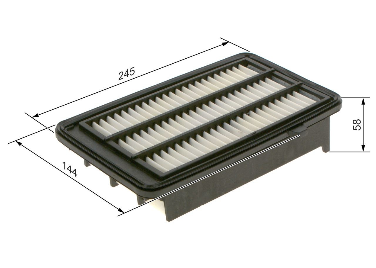 BOSCH Air filter Article number: F 026 400 579 cheaply