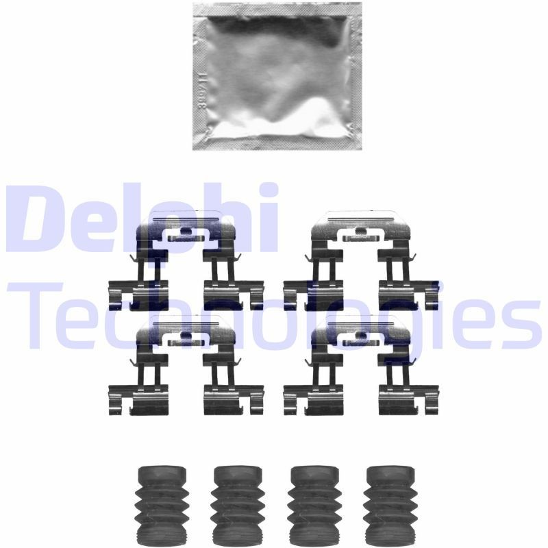 DELPHI LX0677 Lisakomplekt, ketaspiduriklotsid 3 2.2 D 4WD (BM2AS) 175 HP Diisel 2019