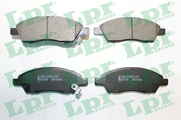 LPR Brake pad set Article number: 05P1686 cheaply