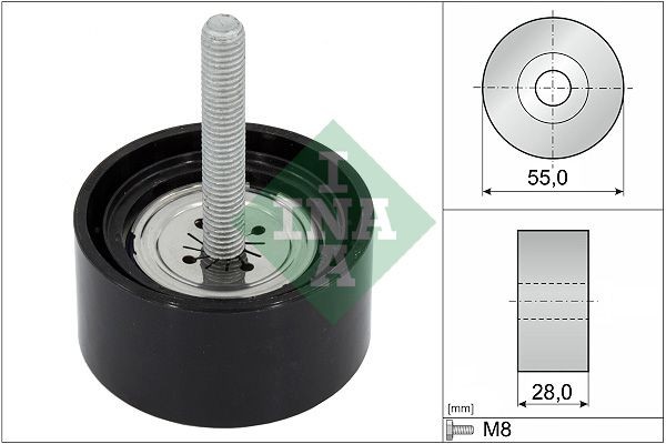 INA Deflection / Guide Pulley, v-ribbed belt Article number: 532 0869 10 cheaply