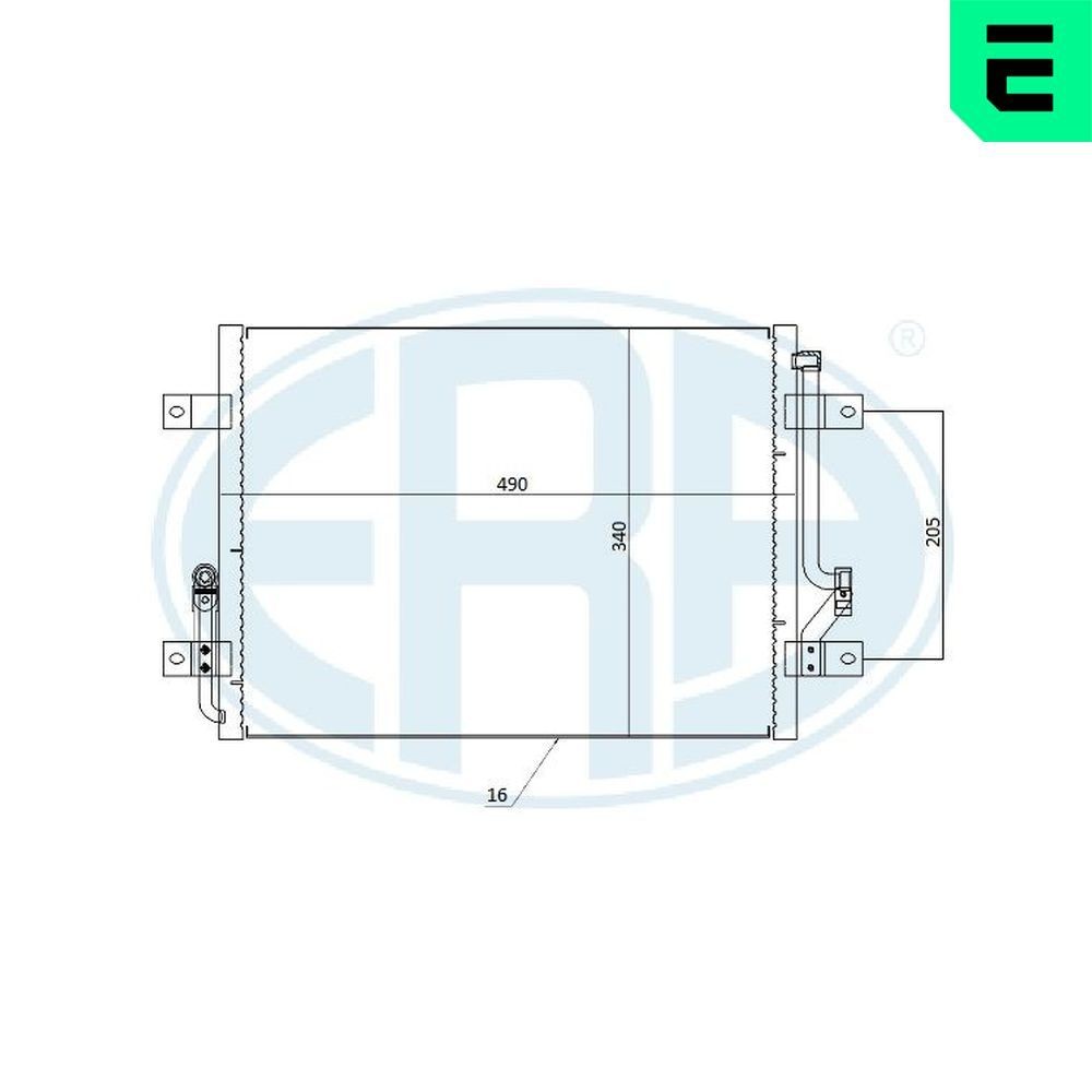 ERA Air conditioning condenser Article number: 667278 cheaply