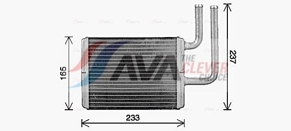AVA COOLING SYSTEMS Heater matrix Article number: MT6284 cheaply