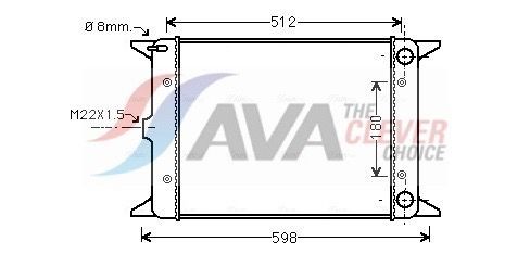 AVA COOLING SYSTEMS Air conditioning condenser Article number: TO5761D cheaply