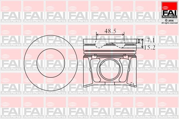 FAI AutoParts Piston Article number: PK10-050 cheaply