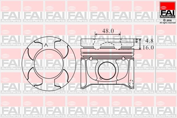 FAI AutoParts Piston Article number: PK19-000 cheaply