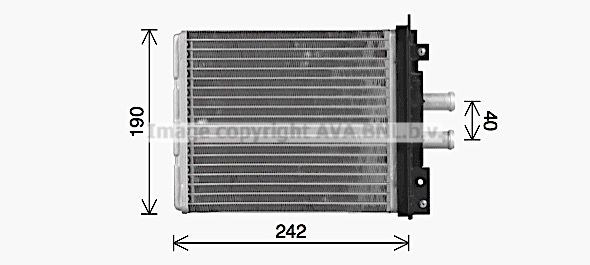 PRASCO Heater matrix Article number: LA6037 cheaply